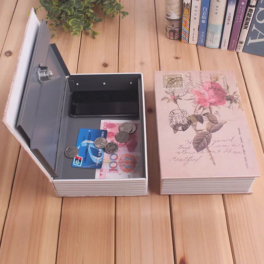 Mini coffre-fort avec décor de faux livre  Decor Harmony