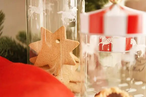 Bouteille en verre design carrousel - Biscuits, poudres, thés, cafés et cadeaux  Decor Harmony