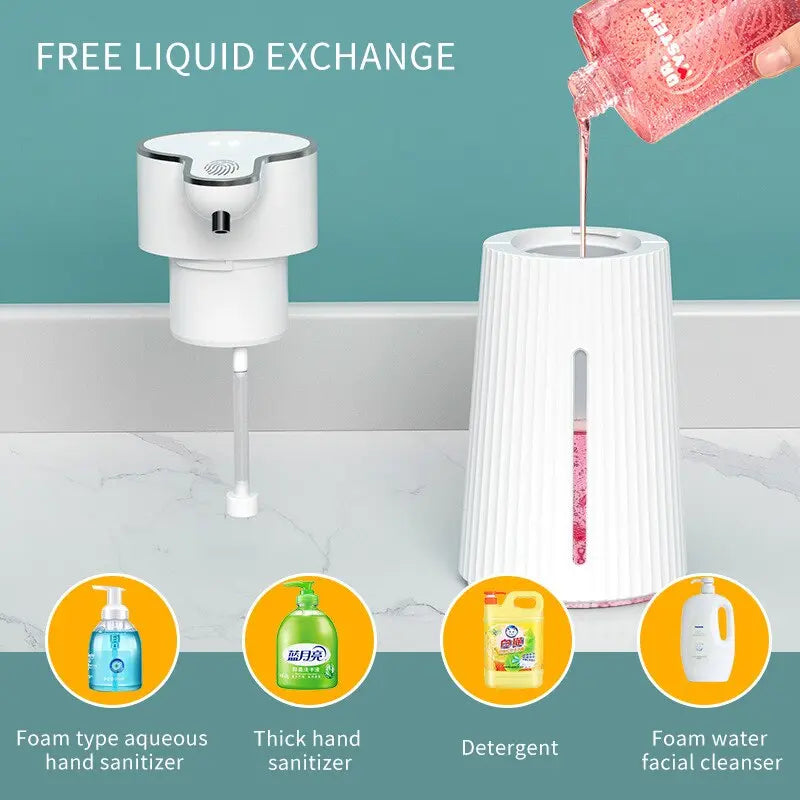 Distributeur automatique de savon liquide et d'alcool 400 ml rechargeable  Decor Harmony