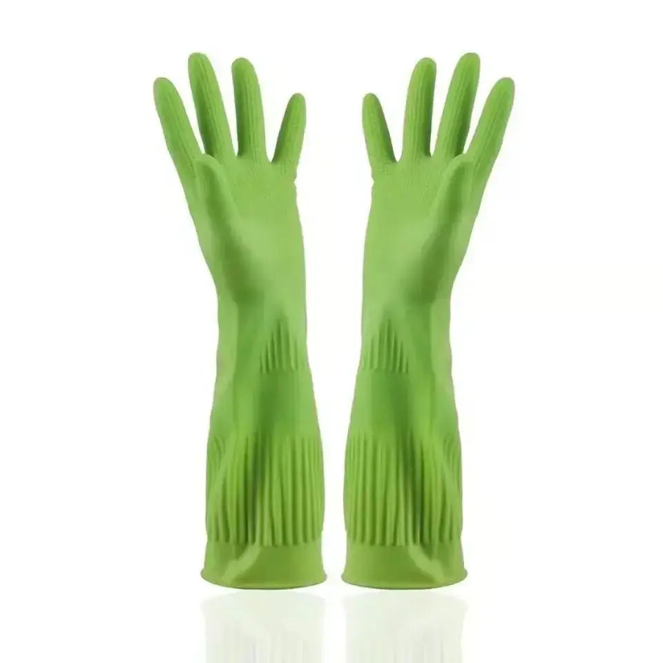 Kitchen Cleaning Latex Dish Washing Gloves Rubber Thickened And Lengthened Household Laundry Gloves  Decor Harmony