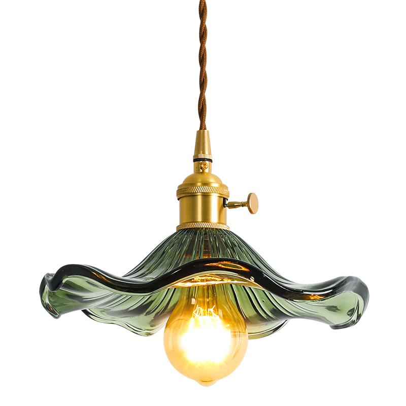 Stained Glass Copper Vintage Pendant Lighting Modern Retro Ceiling Chandeliers For Home Kitchen Dining Room Hanging Lamp  Decor Harmony
