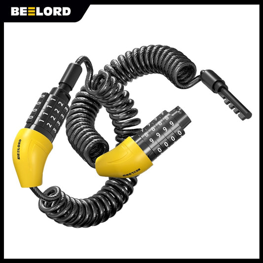 BELFORD 4-Digit Coiled Cable Bike Lock