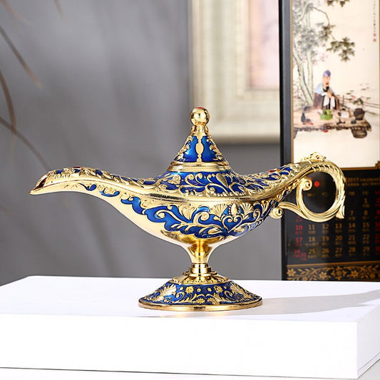 Arab Mythology "One Thousand and One Nights" Magic Lamp Retro Toys Home Decoration Ornaments Stage Props  Decor Harmony