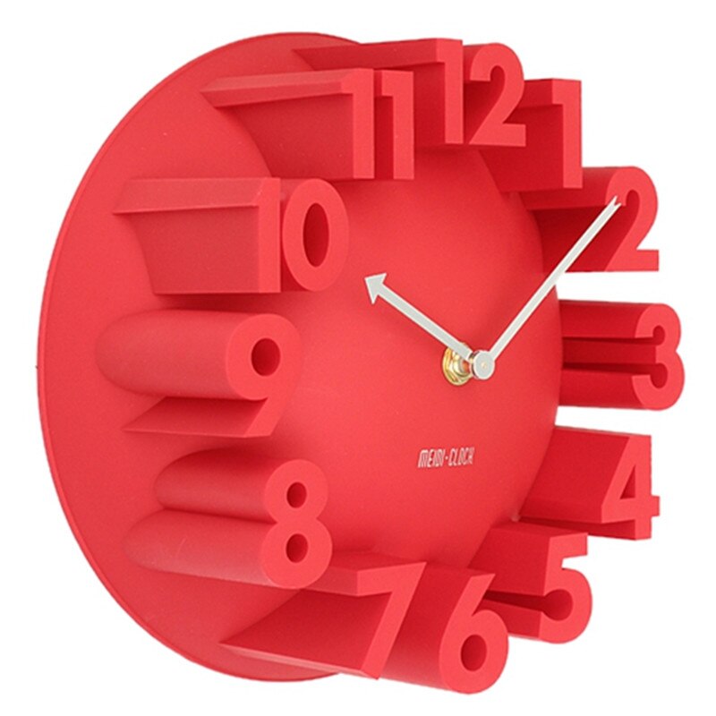 3D number wall clock