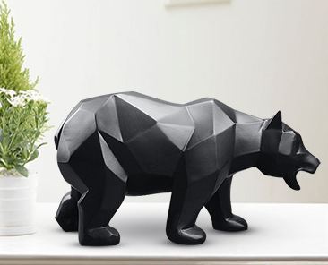 Sculpture d'ours décorative pour la maison moderne  Decor Harmony